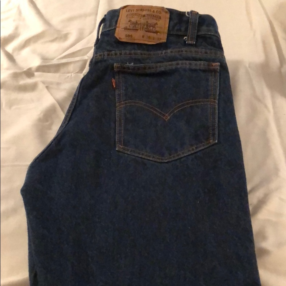 Orange Tab 505 Levi Jeans